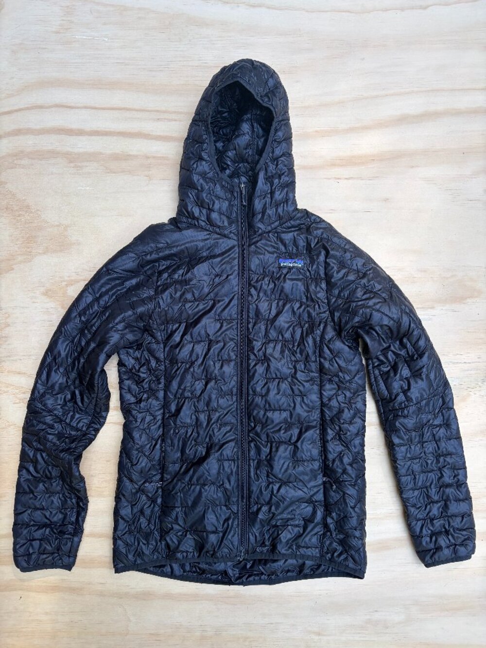 Patagonia Nano Puff Hooded jacket Womens XS Black